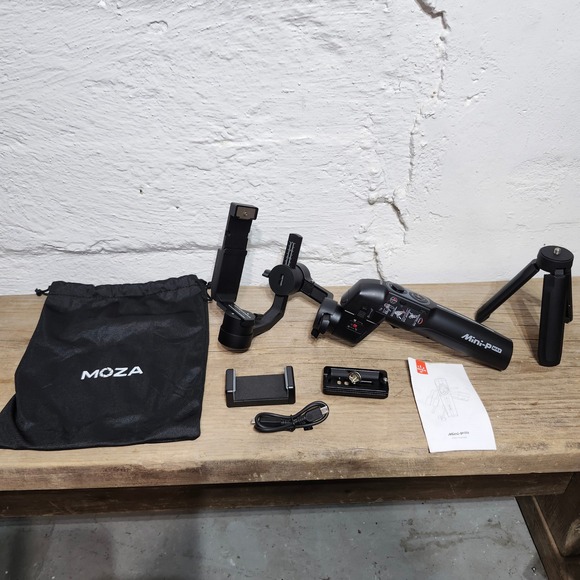 Moza Mini-P MAX Smartphone Gimbal Stabilizer Tripod Phone Holder USB Complete - Picture 1 of 16